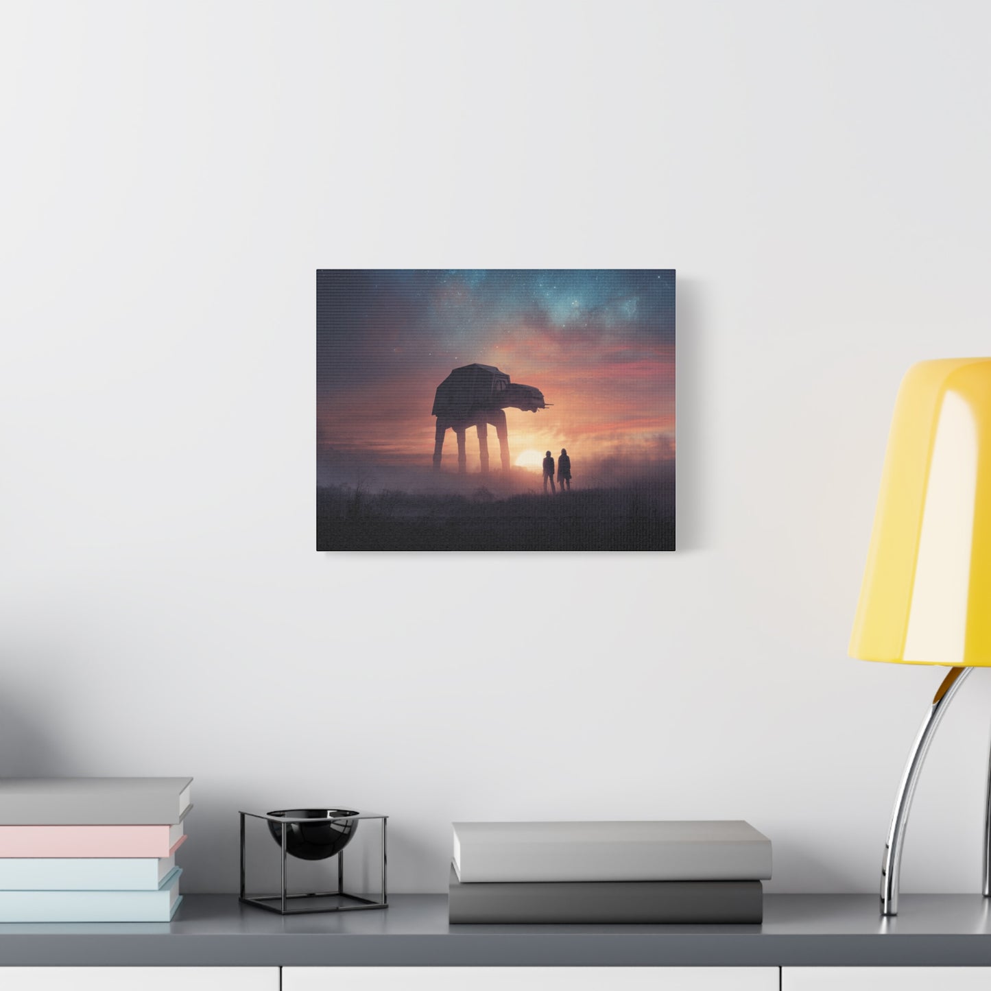 Star Wars Inspired Matte Canvas Art, Sci-Fi Wall Art, Modern Home Decor, Movie Lover Gift, Galactic Artwork