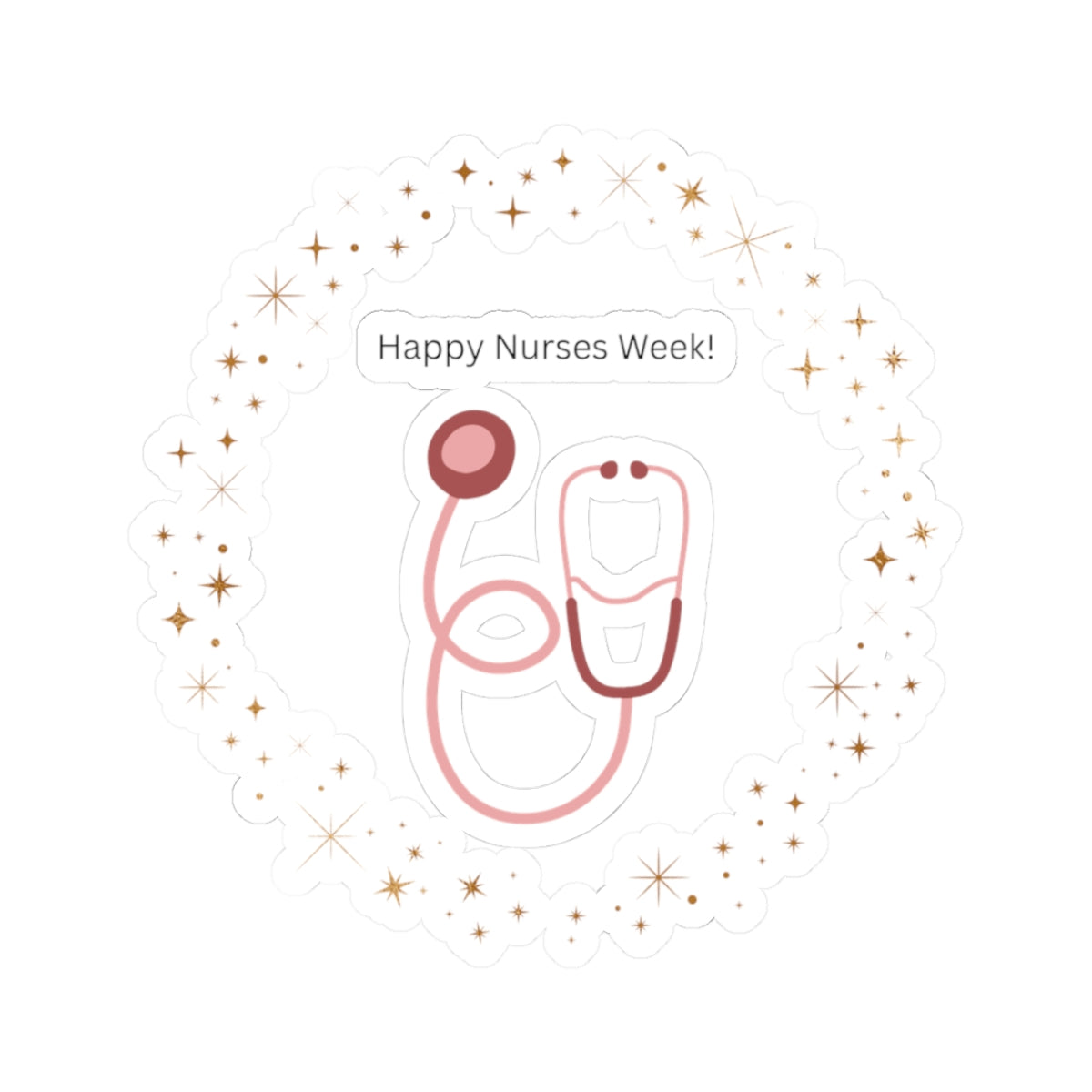 Nurse Appreciation Stickers for Nurses Week, Cute Stethoscope Decals, Gift for Healthcare Workers, Planner Stickers, Nursing Gifts