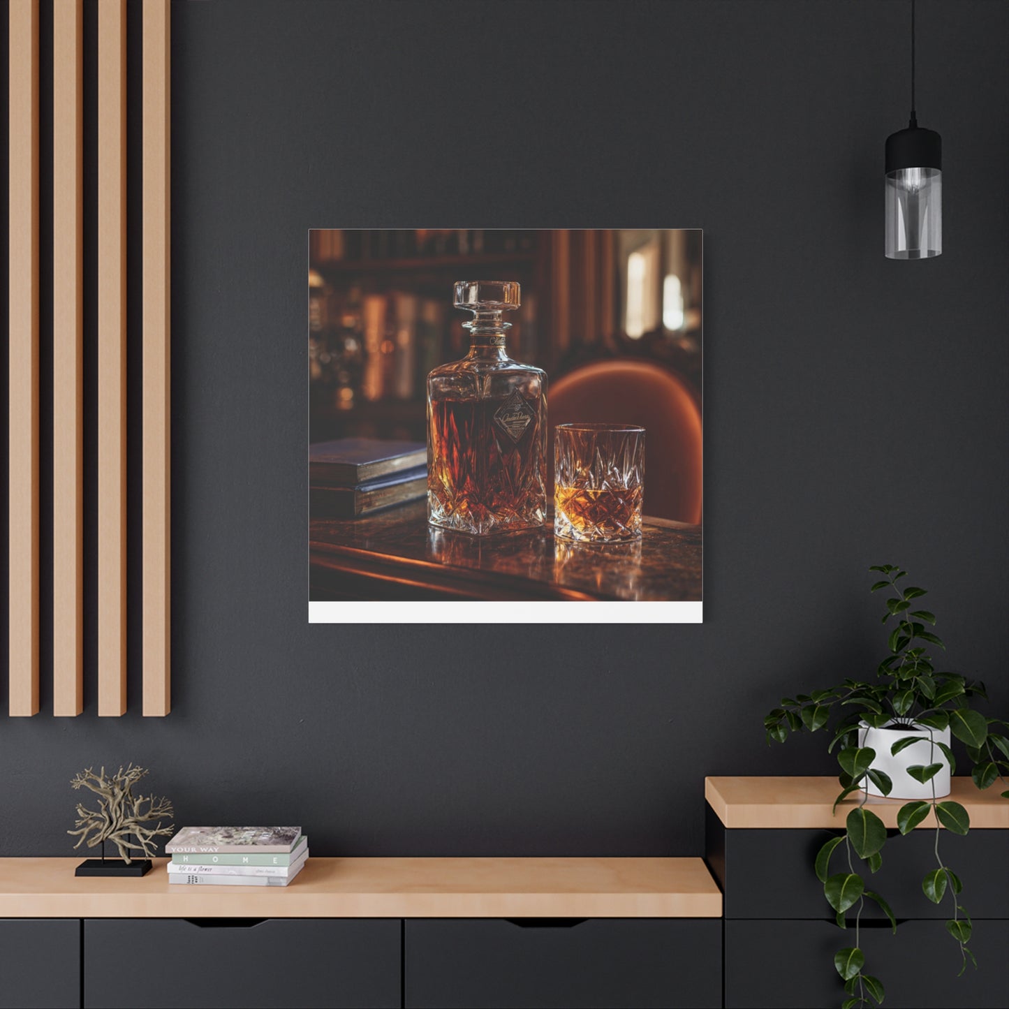 Elegant Whiskey Art Canvas