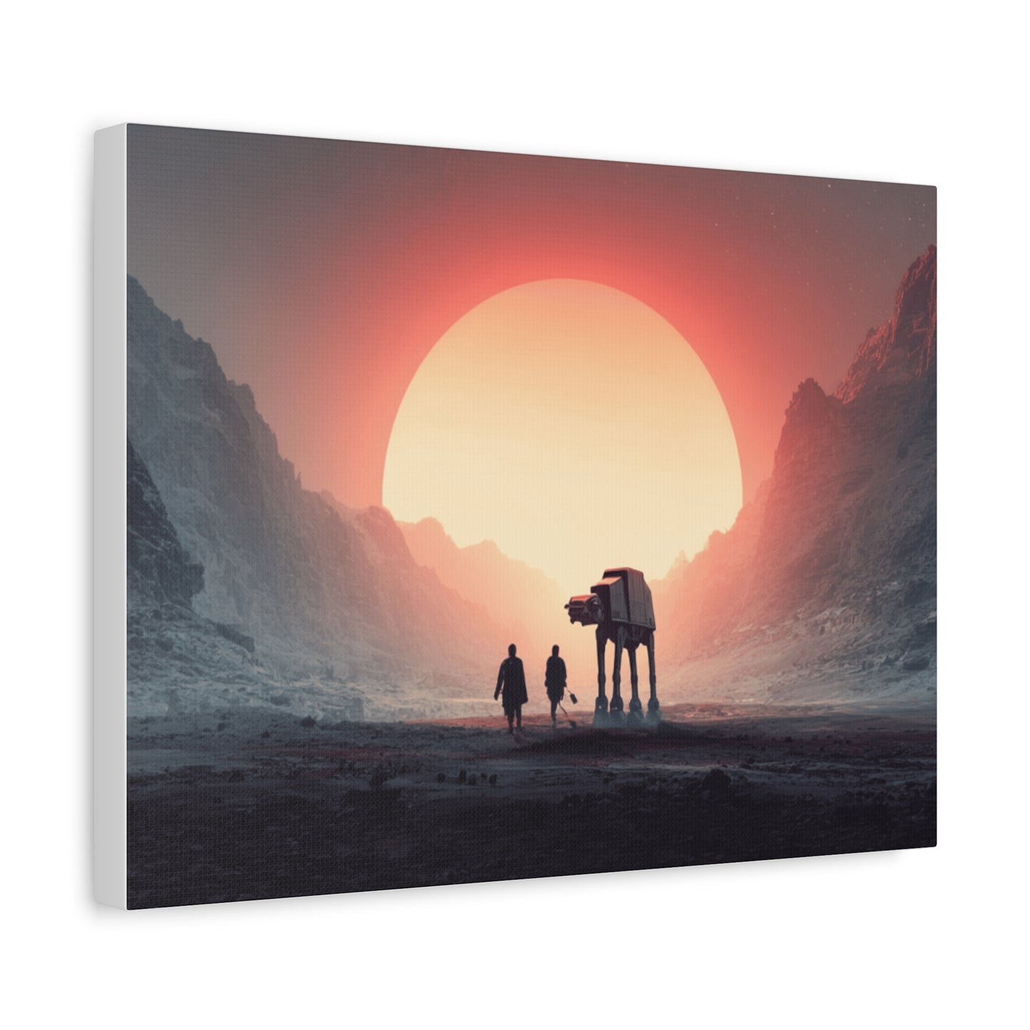 Stretched Canvas Art Print, Sci-Fi Wall Decor, Space Home Decor, Unique Gift for Fans, Movie-Inspired Art