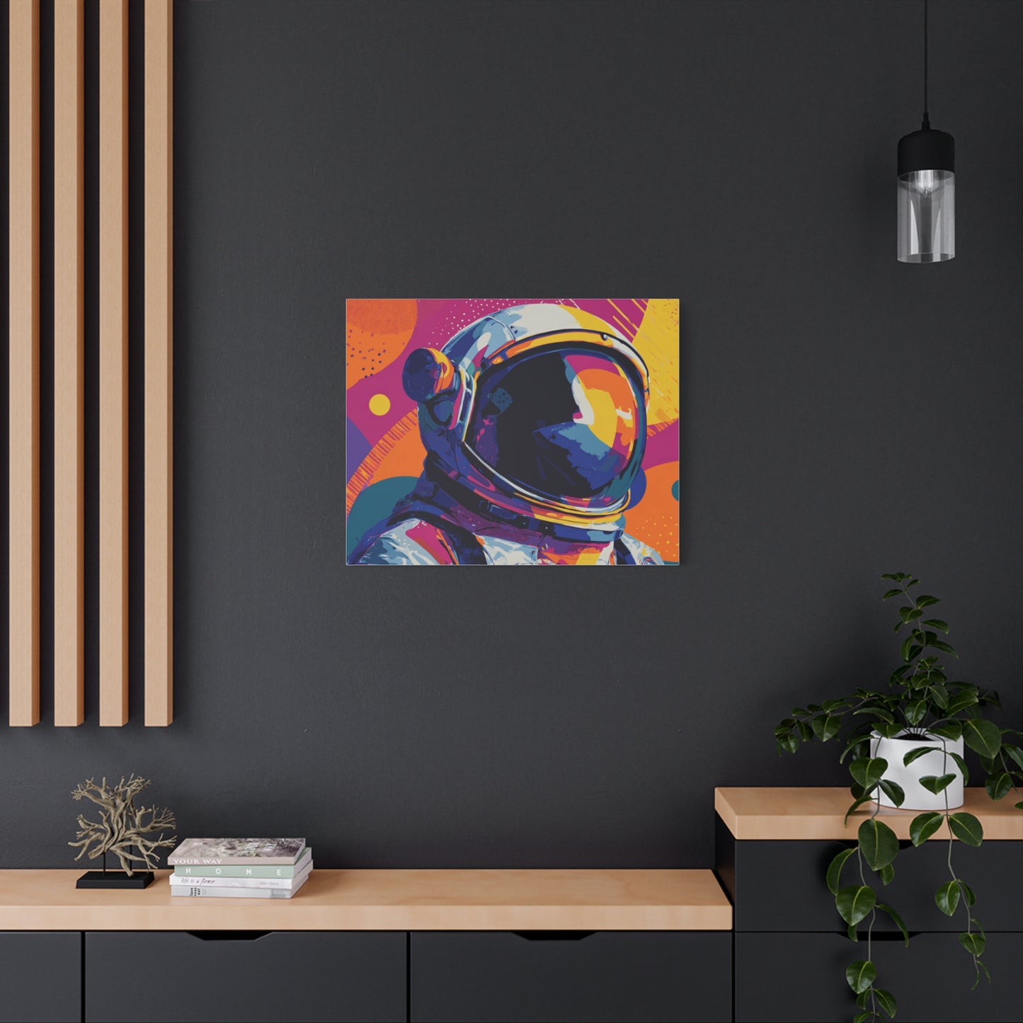 Canvas Print - Vibrant Astronaut Pop Art