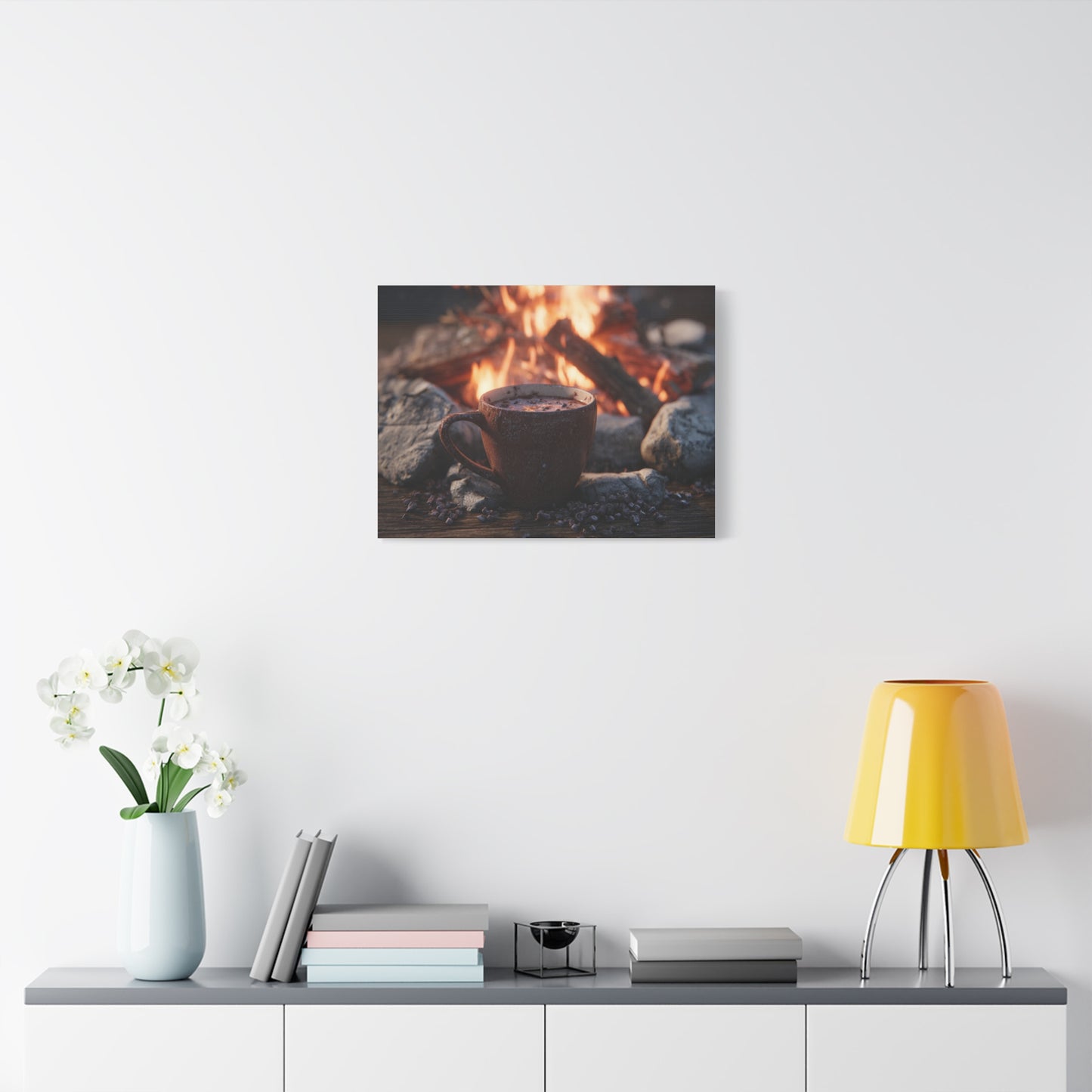 Cozy Campfire Canvas Print