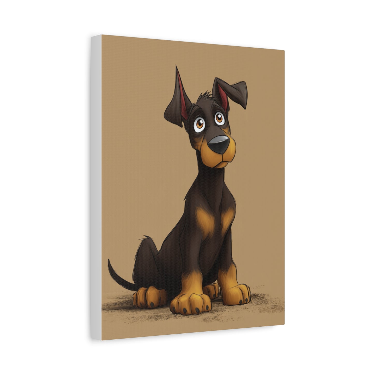 Custom Dog Portrait Canvas, Pet Decor, Dog Lover Gift, Cute Animal Art, Home Wall Art