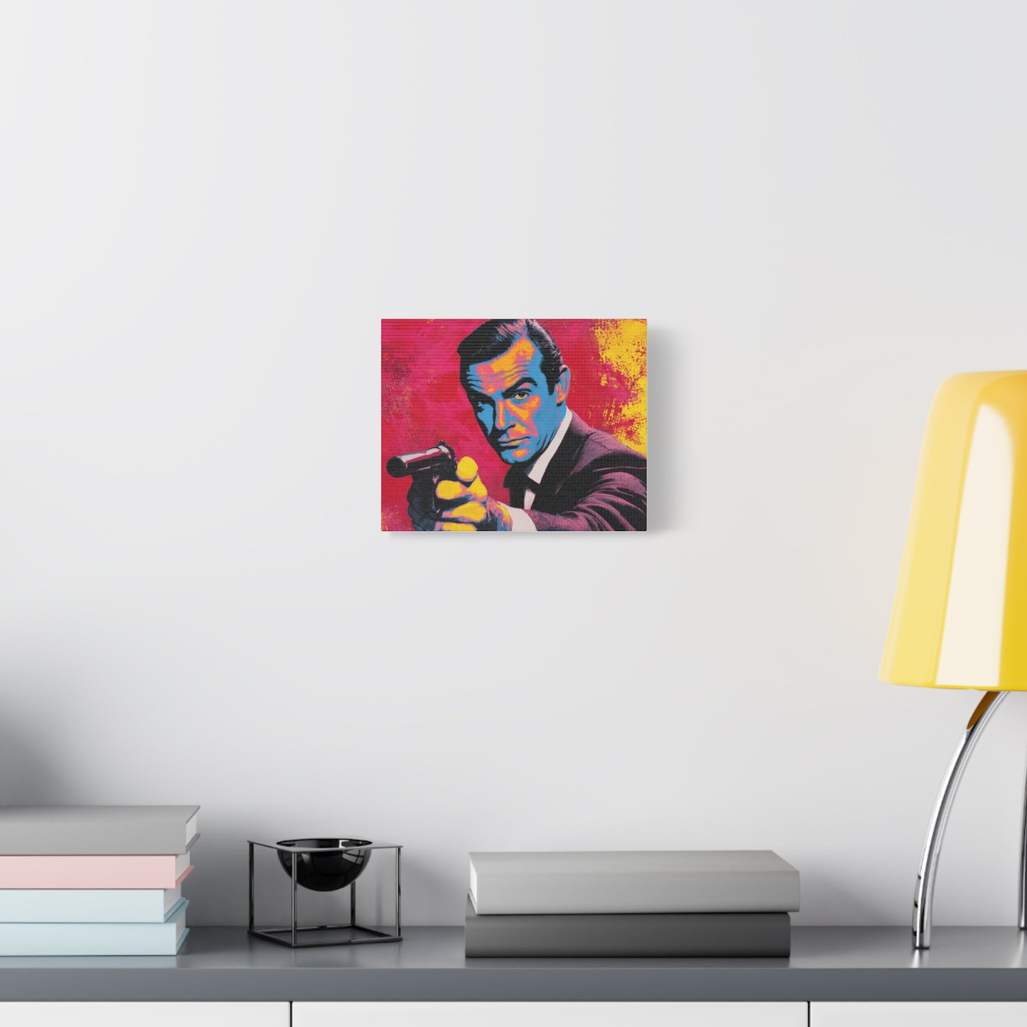 Vibrant Retro Canvas Art, Pop Culture Wall Decor, 60s Inspired Artwork, Unique Gift for Movie Lovers, Home Decoration