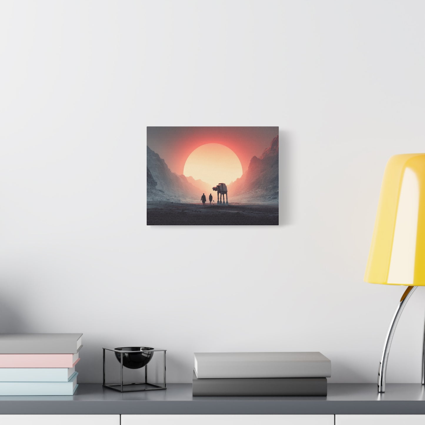 Stretched Canvas Art Print, Sci-Fi Wall Decor, Space Home Decor, Unique Gift for Fans, Movie-Inspired Art