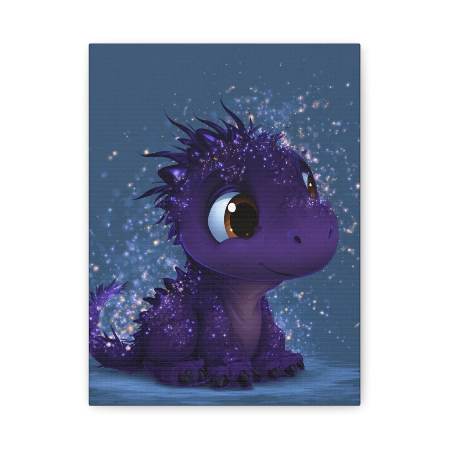 Whimsical Dragon Canvas Art, Cute Nursery Decor, Fantasy Wall Decor, Kids Room Art, Magical Home Gift, Birthday Gift