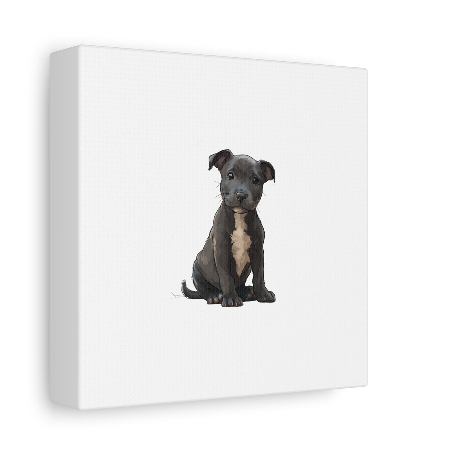 Dog Portrait Canvas Wall Art, Pet Lover Gift, Home Decor, Puppy Artwork, Animal Lover Canvas, Pet Memorial