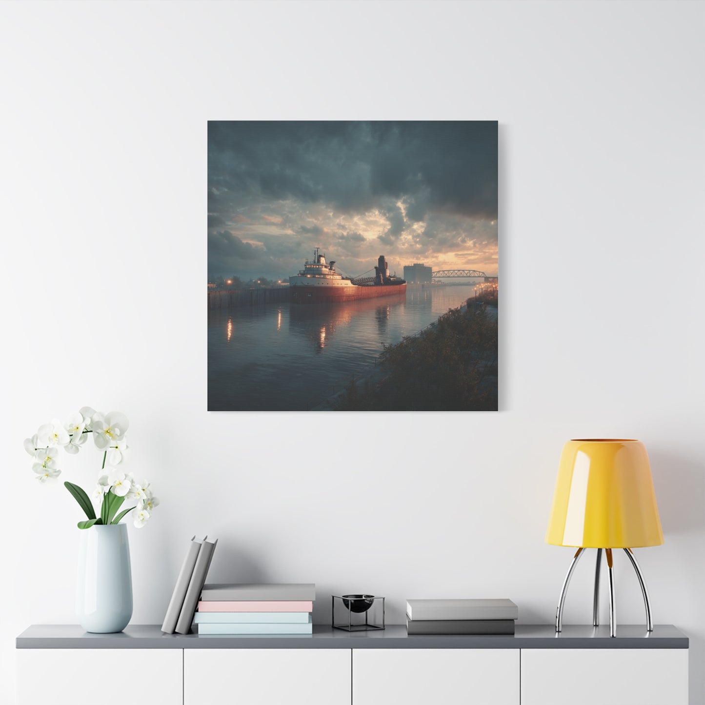 Stretched Canvas Art Print, Nautical Wall Decor, Maritime Scene, Boat Photo, Home or Office Decoration, Gift for Ocean Lovers