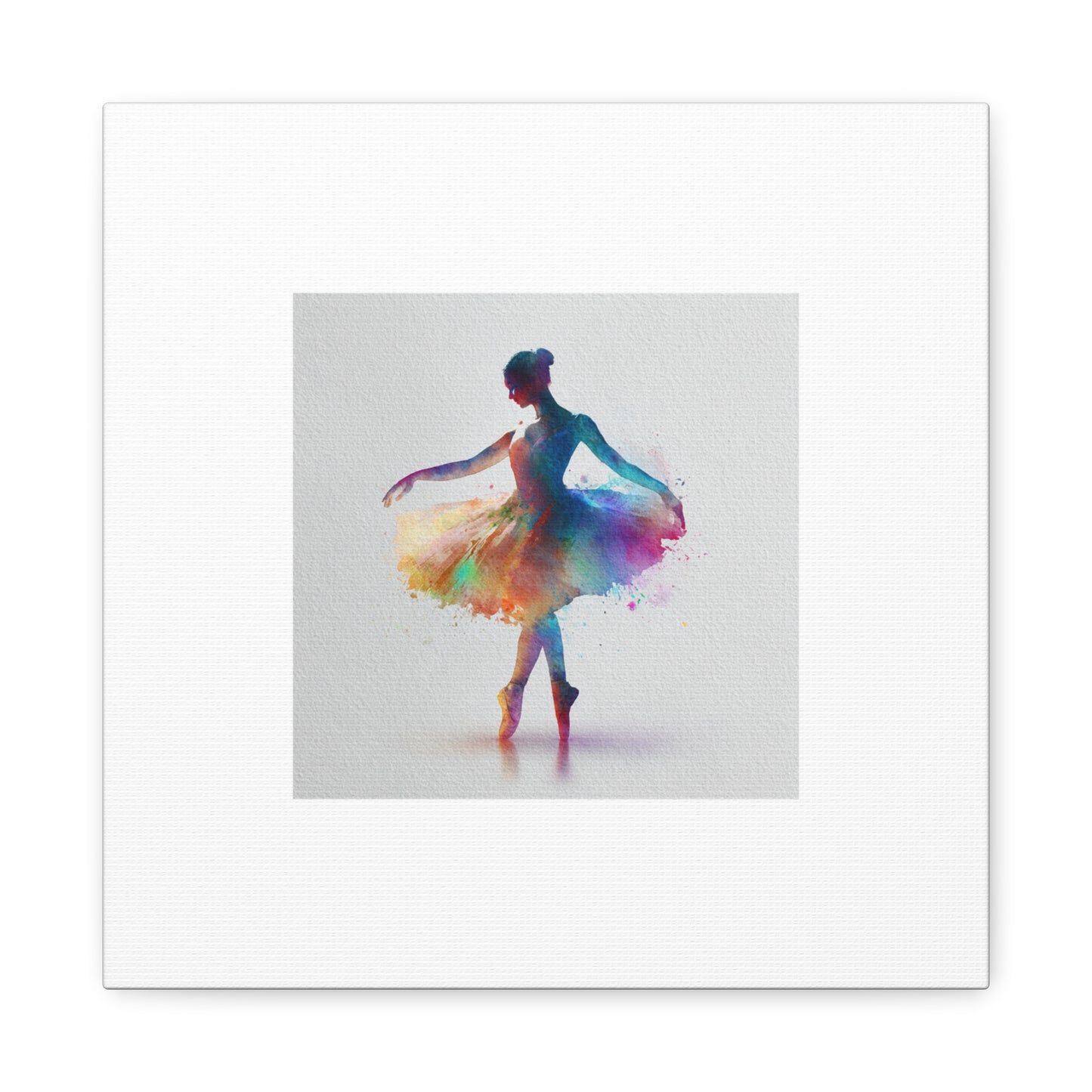 Canvas Print - Beautiful Ballerina with Color Splash - Perfect for a Little Dancer's Room
