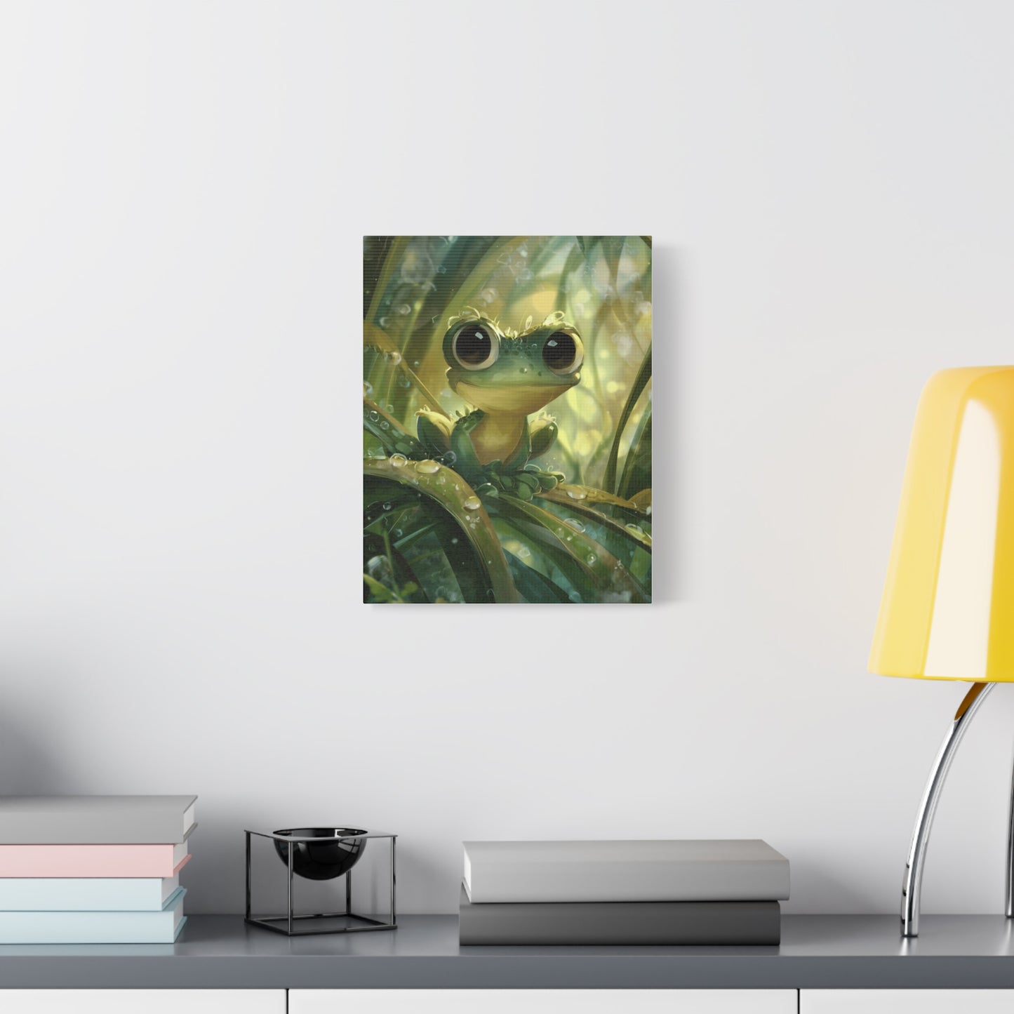 Whimsical Frog Wall Art Print, Nature Decor, Kids Room, Animal Lover Gift, Playful Home Decor, Nursery Wall Art