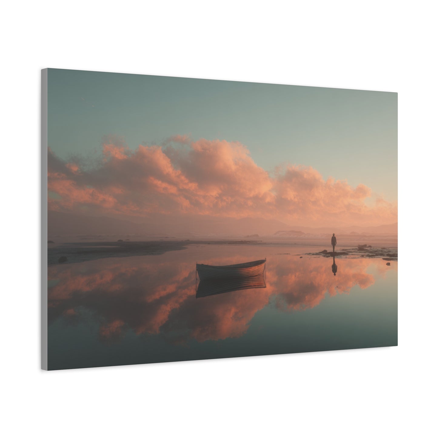 Serene Landscape Canvas Art Print, Coastal Decor, Home Bedroom Wall Art, Inspirational Wall Décor, Gift for Nature Lovers