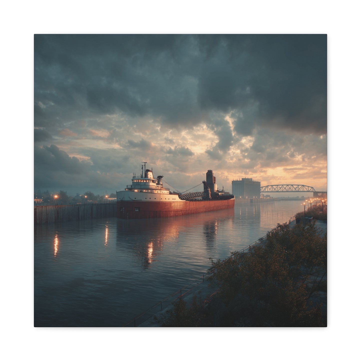 Stretched Canvas Art Print, Nautical Wall Decor, Maritime Scene, Boat Photo, Home or Office Decoration, Gift for Ocean Lovers