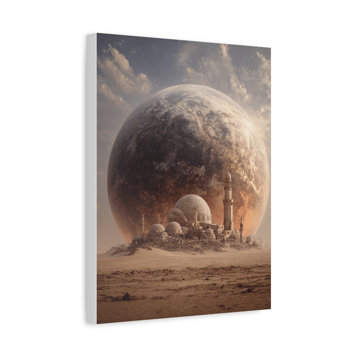 Cosmic Landscape Canvas Art, Wall Decor, Celestial Print, Space Artwork, Home Decoration, Gift for Science Fiction Lovers