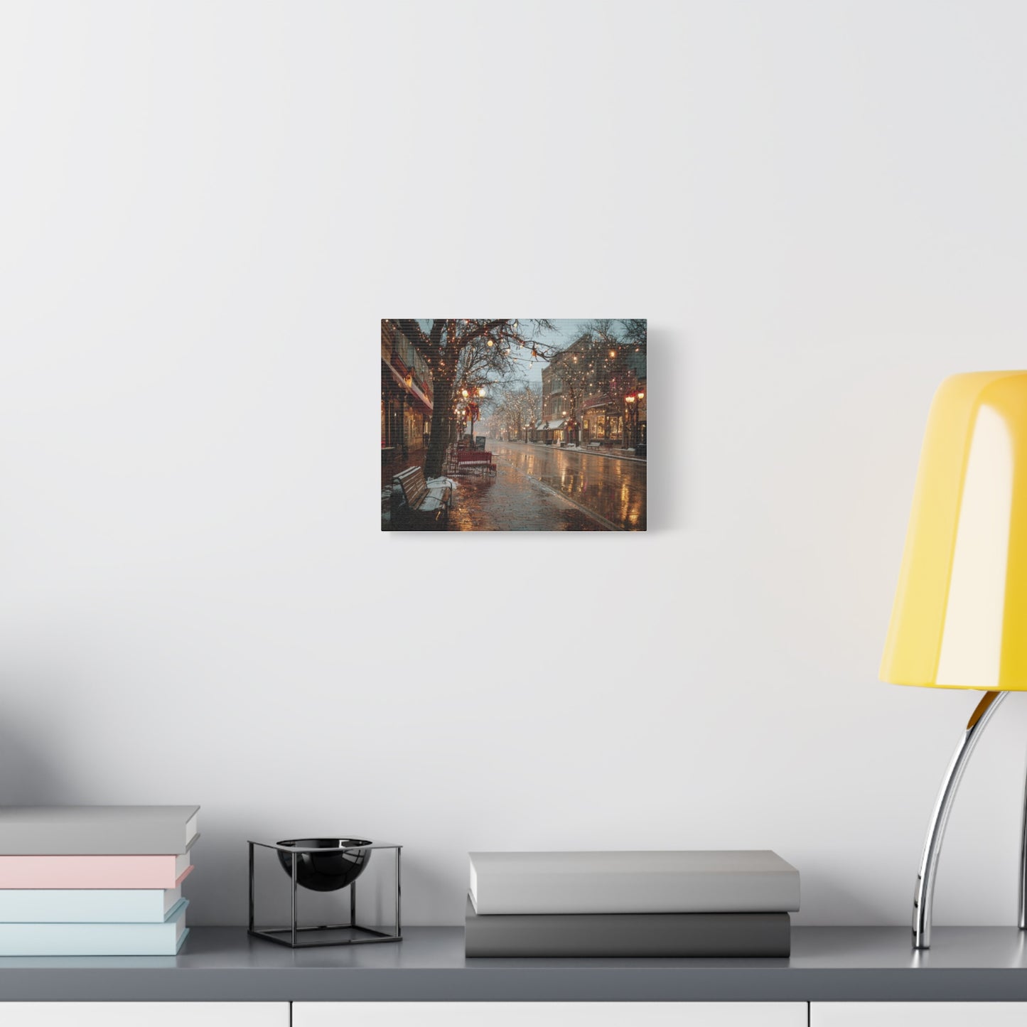Cozy Winter Canvas Wall Art, Holiday Decor, Home Decoration, Gift for Her, Christmas Vibes, Seasonal Artwork