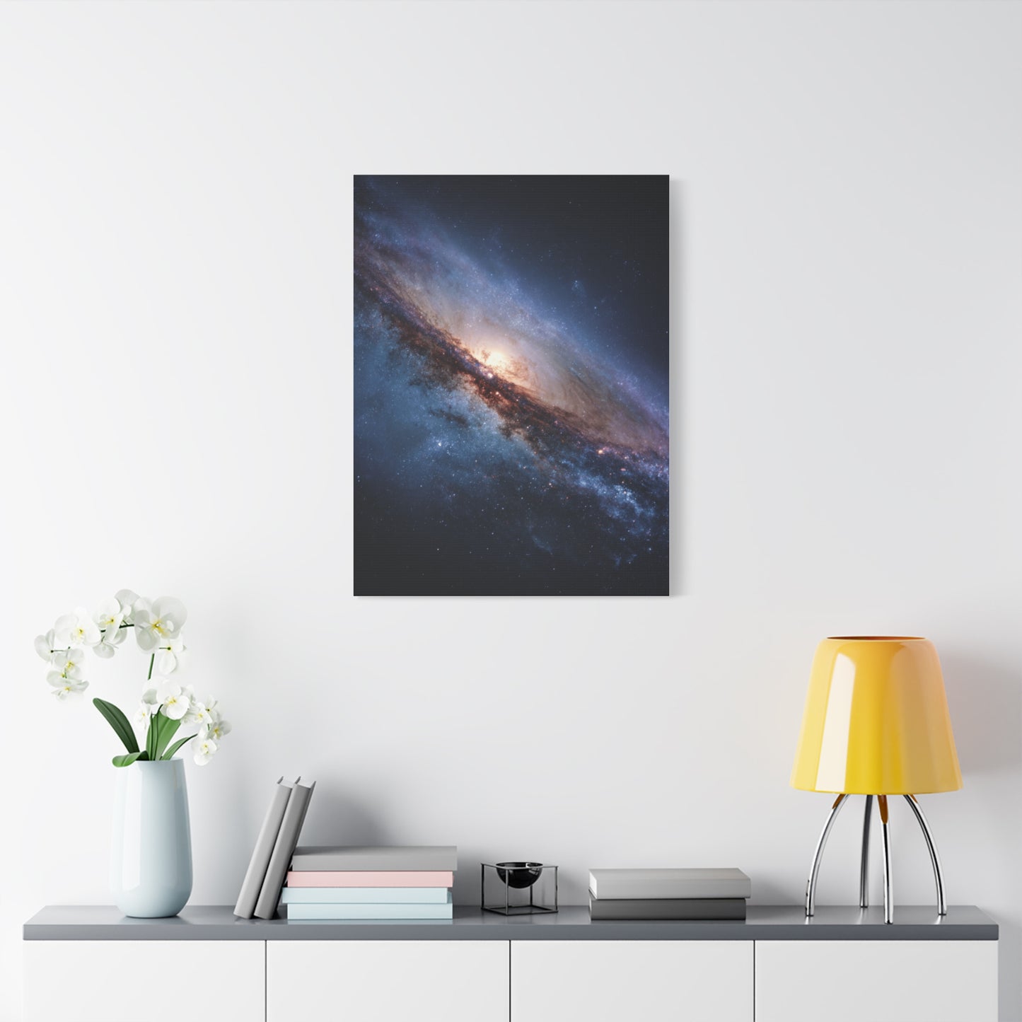 Galaxy Wall Art, Stretched Canvas Print, Cosmic Decor, Space Art, Home Gallery