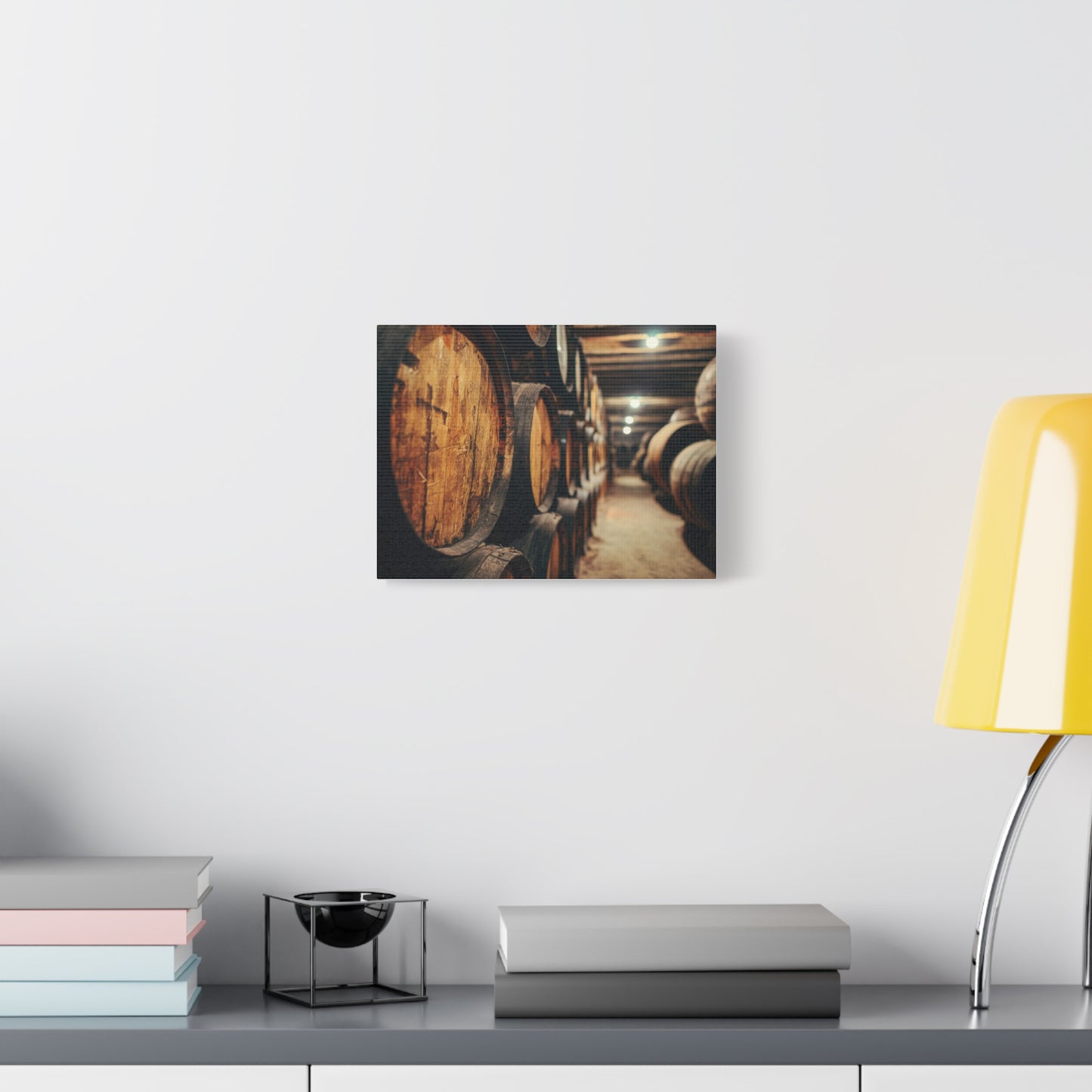 Rustic Wine Barrel Canvas Print