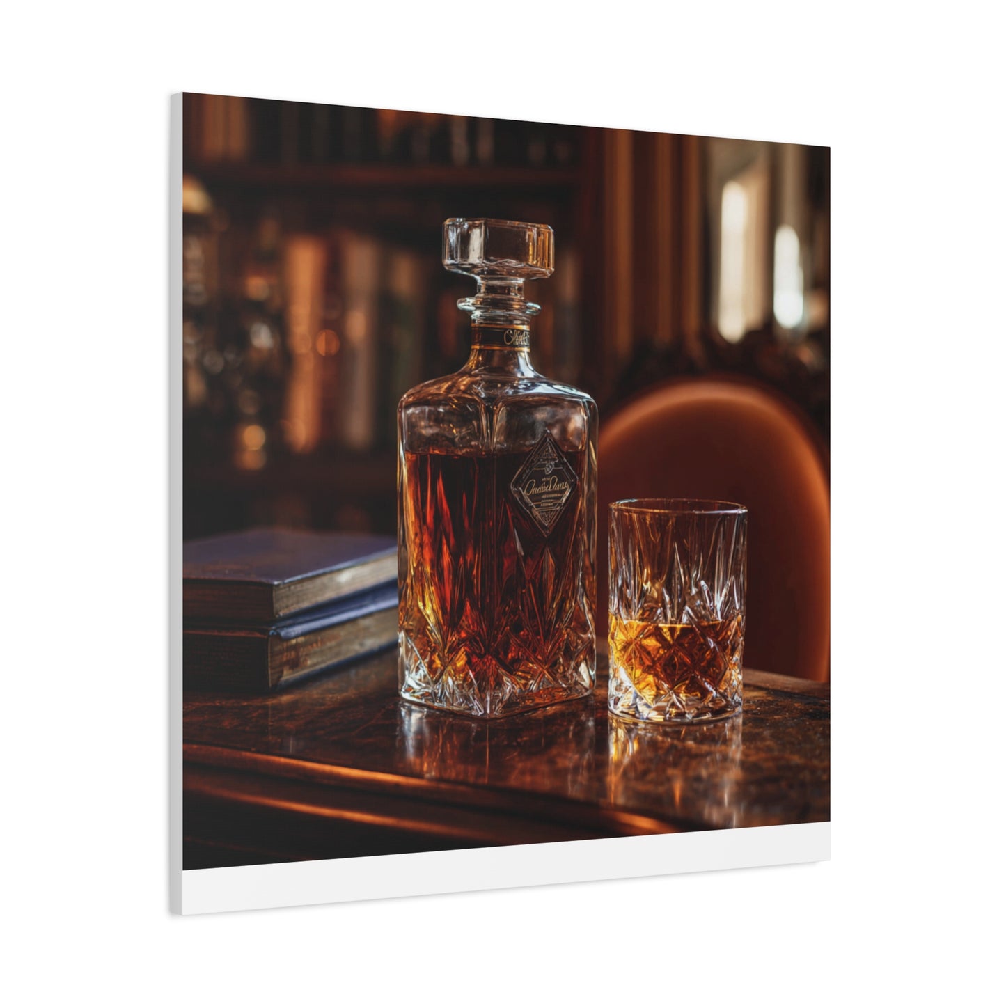 Elegant Whiskey Art Canvas