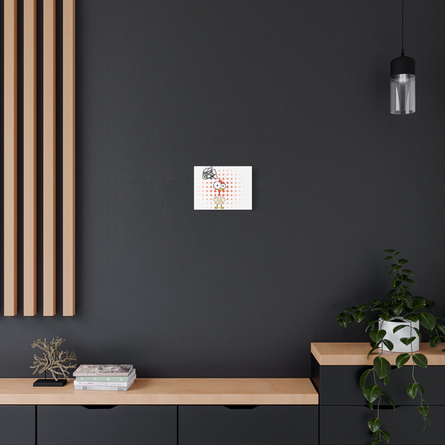 Whimsical Chicken Canvas Wall Art