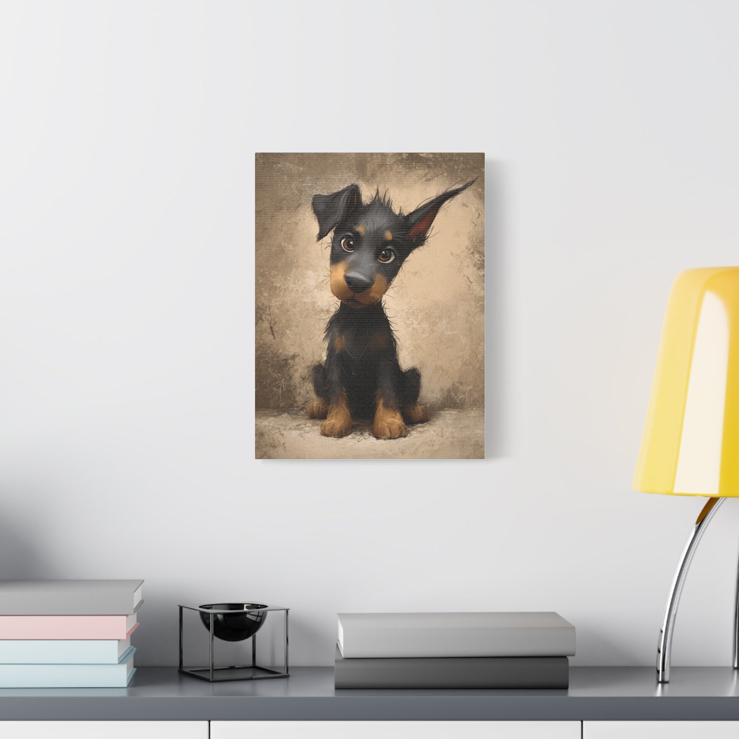 Pet Portrait Canvas, Dog Art Print, Wall Decor, Puppy Lover Gift, Animal Artwork, Home Decoration, Dog Lover Gift