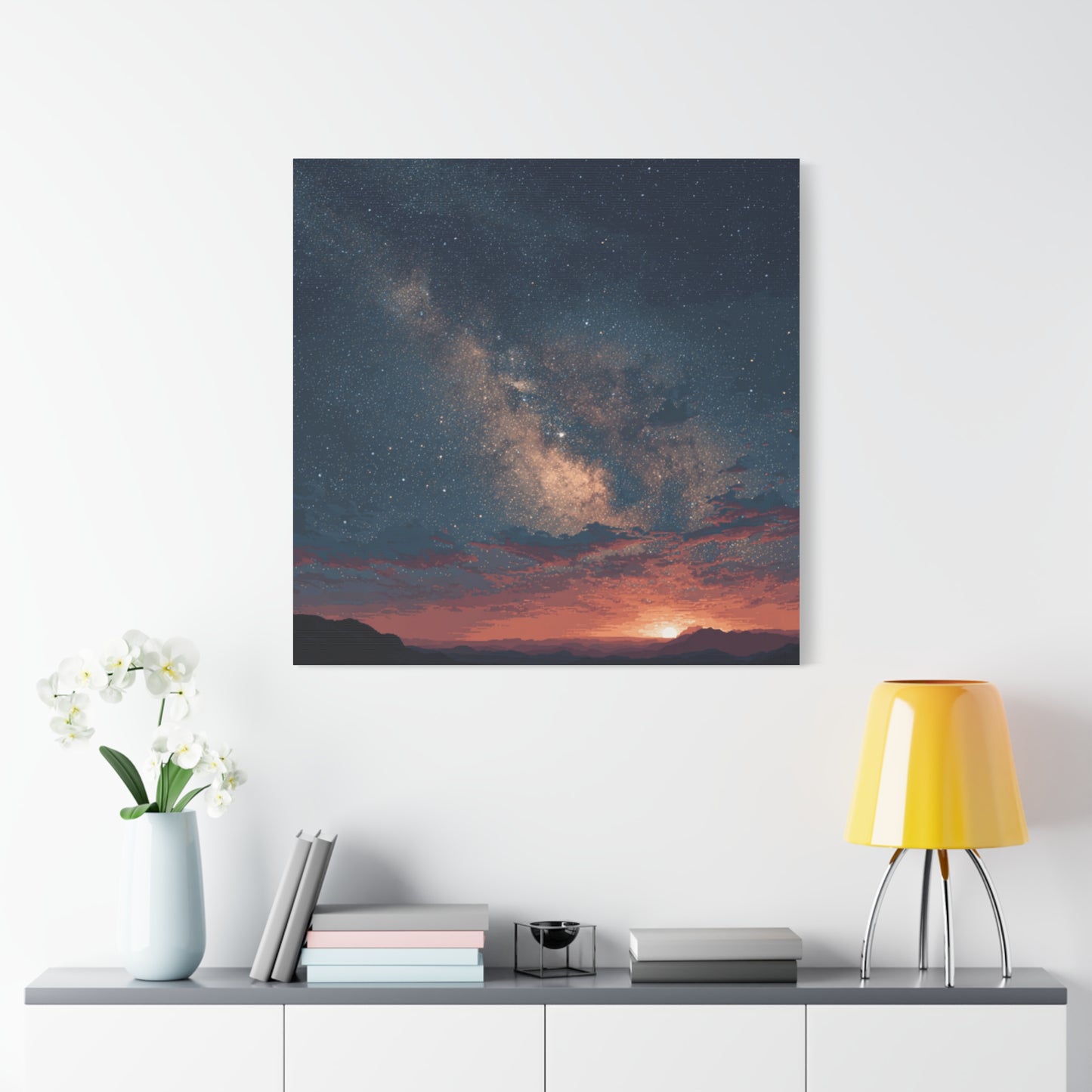 Celestial Canvas Art, Starry Night Decor, Universe Wall Art, Galaxy Home Decor, Space Lovers Gift, Inspirational Wall Decor