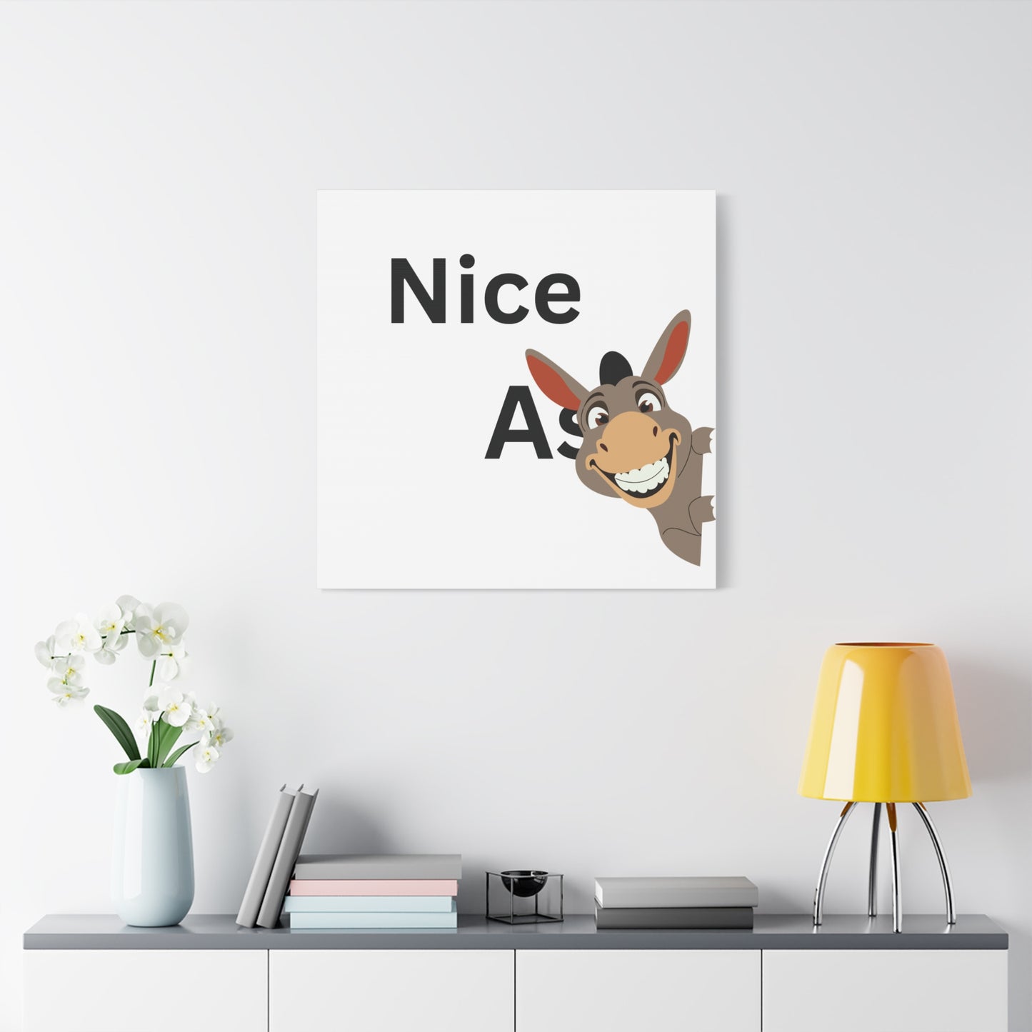 Funny bathroom Canvas Art Print