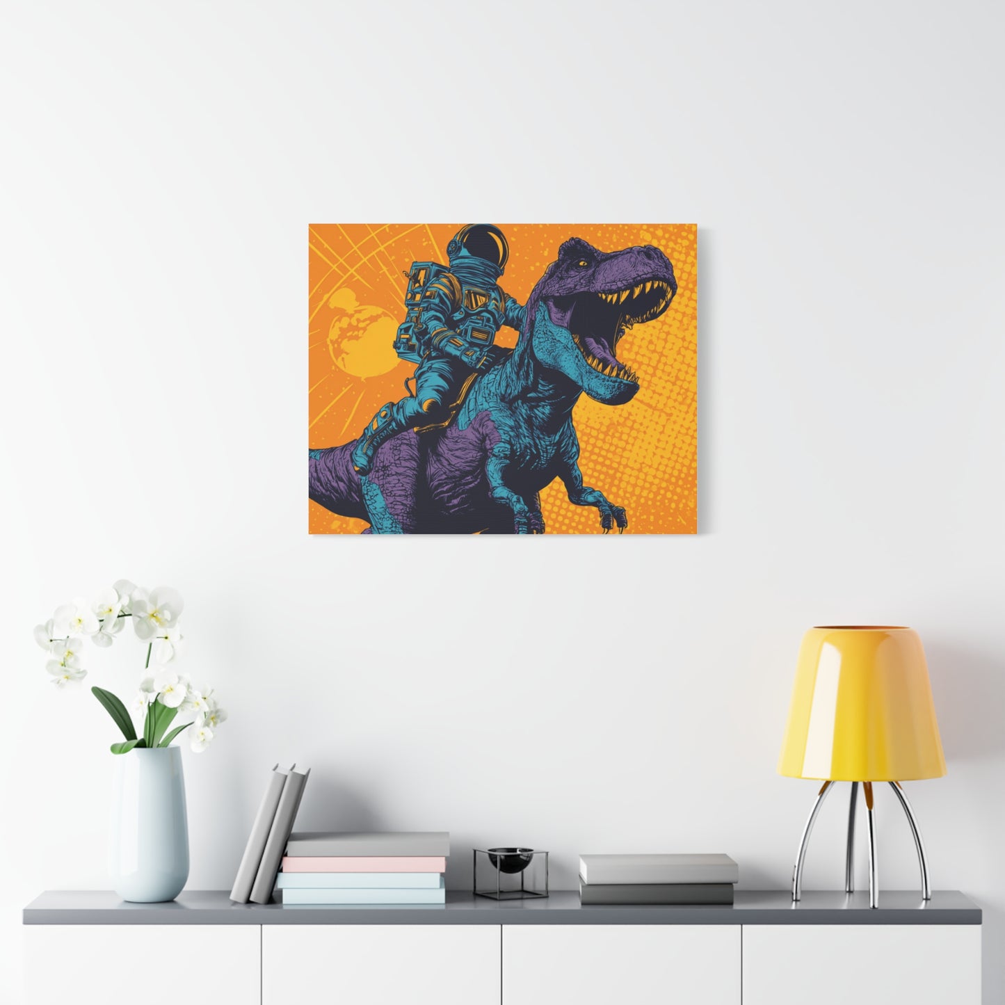 Canvas Print - Pop Art Dinosaur