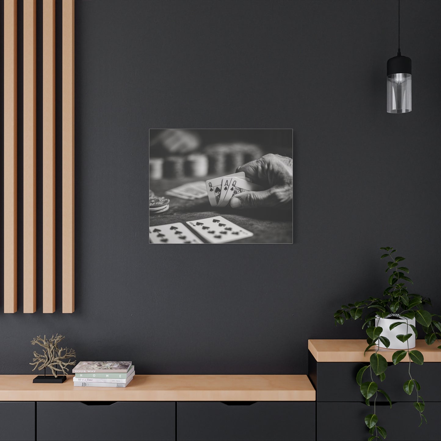 Poker Player Canvas Wall Art