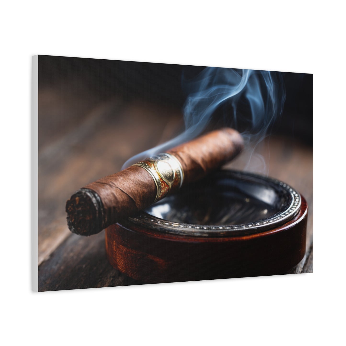 Cigar Smoke Wall Art Canvas